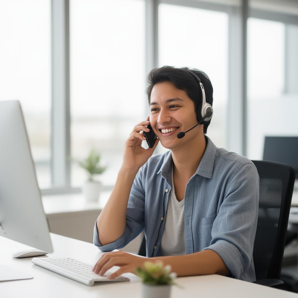 A licensed Meet Health Plan advisor speaking with a customer